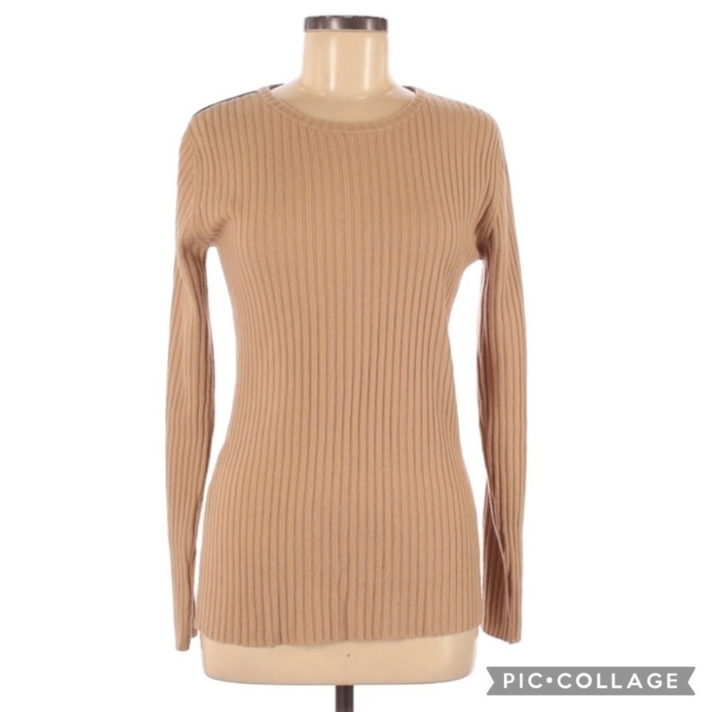 Autumn Cashmere Ribbed Soft Pullover Sweater